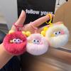 New Real Rex Rabbit Hair Small Coal Ball Car Key Imitation Buckle Pendant Pom Pom Creative Doll Book Bag Pendant Gift