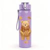 1PC Brown Deer Bear Family Group 750ml Color Plastic Sports Water Bottle Leakproof Flip Straw Lid For Sports Office Home Use