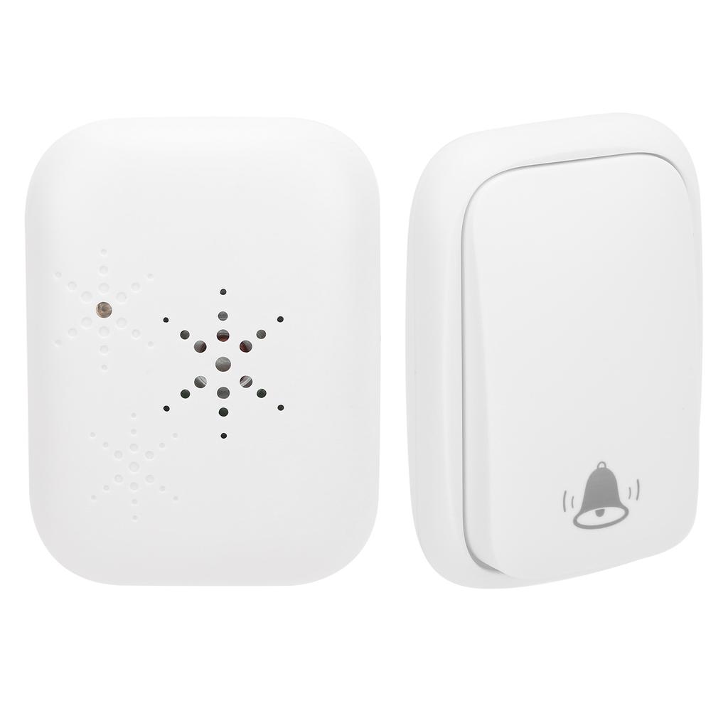 Battery Free Wireless Doorbell Remote Control 150m Range 38 Melodies 433MHZ ABS AC