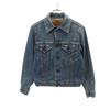90s W7505 Old Denim Jacket S Wash Blue Denim Jacket Trucker Women Used