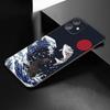 Japanese Wave Anime Dragon Phone Case For Apple iPhone 12 13 Mini 11 Pro Max XR X XS MAX 8 7 6S 6 Plus SE 5S 5 2020 Black Cover
