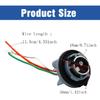 YSY 2PCS BAY15D 1157 2057 2357 7528 Metal Socket/Connector/Base w/Pigtail Wiring Harness Compatible with Turn Signal, Brake/Tail Lights or LED Bulbs