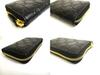 Authentic GUCCI Guccissima Black Leather Round Zip Coin Purse #a869  Refurbished