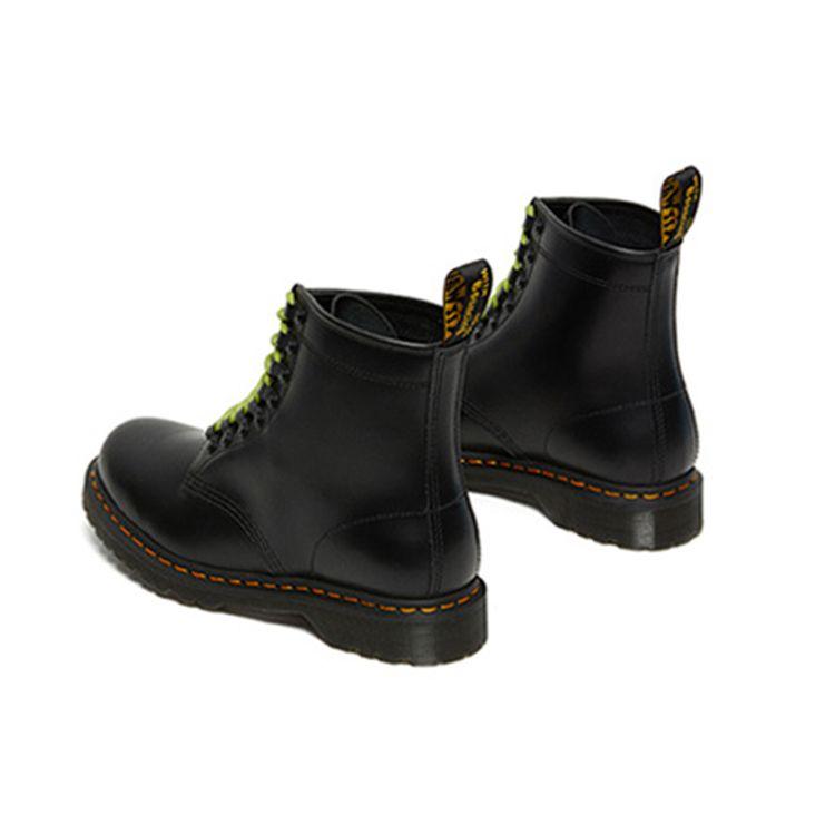 Dr. Martens 1460 Bottines Mode Cuir Lisse Color Block Unisexes Charbon-Noir 26917001