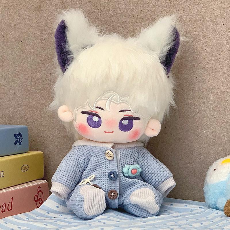 20cm Kawaii Cotton Dolls Anime Plush Stuffed Figure Outside The World Gu Shiye Xia Xiaoyin Doll Wearable Clothing Dress Up Gifts
