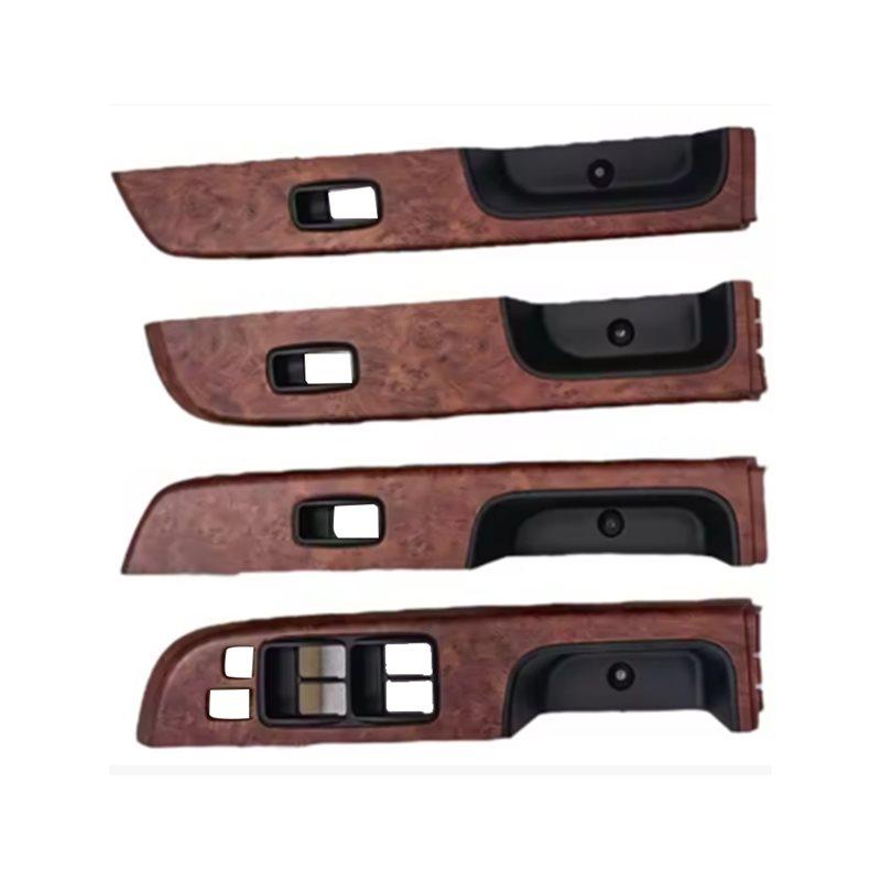 For Nissan Y61 2005 To 2026 Car Door Armrest Upper Panel Trim Window Glass Lift Switch Panel Cover 74232-0K620 Wood Grain