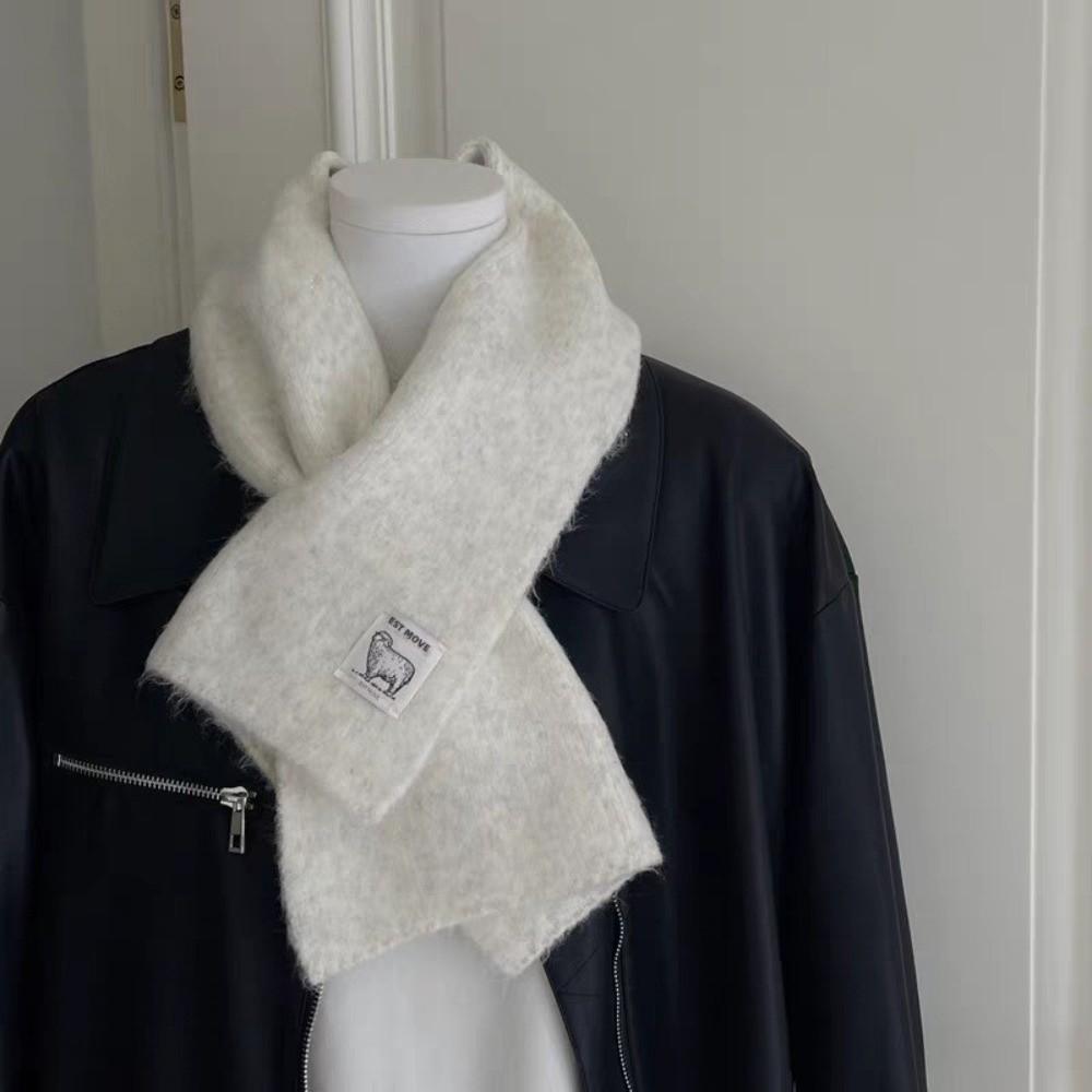 Fashion Design Cross Neck Scarf Soft Knitted Small Neck Scarves Autumn Winter Season
