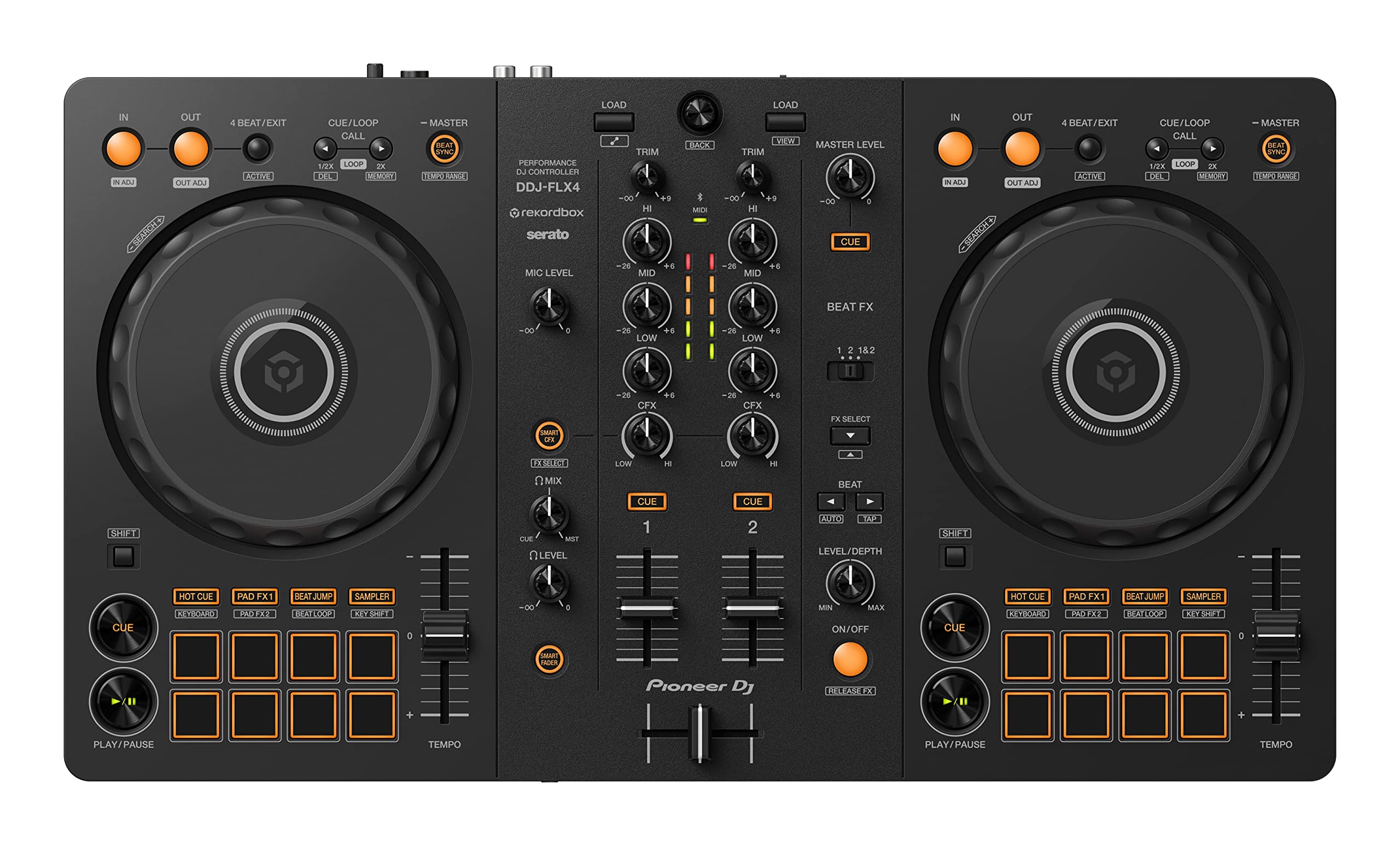 

Pioneer DJ-сумісний 2-канальний DJ-контролер Multi-app DDJ-FLX4