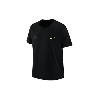 Letter Print Round Neck American Retro Sport Training Running Casual Breathable Short Sleeve T-Shirt Men Tops Black DX6305-010