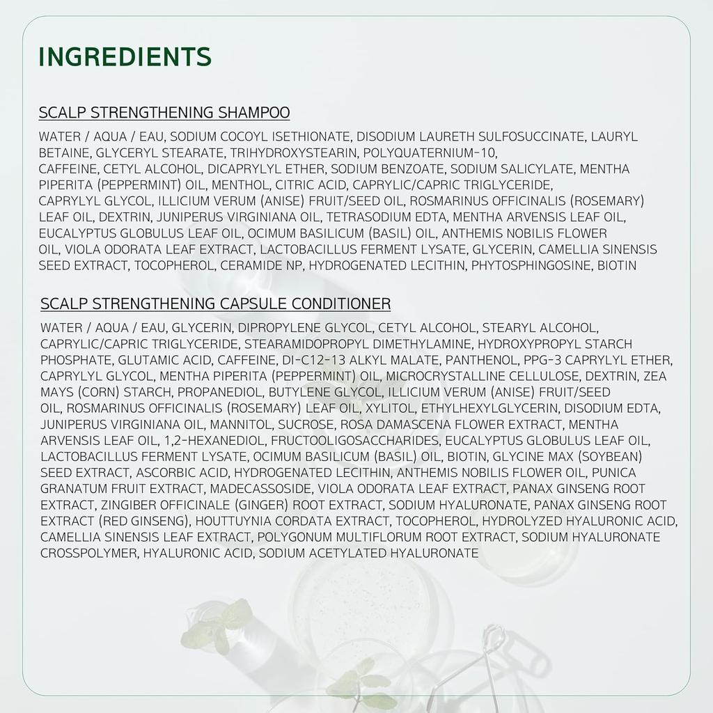 LABO-H Veganes Anti-Haarausfall-Shampoo (8 opt,) – Milde Säure zur Kopfhautstärkung, Haarverdickung, Biotin & Ceramid zur Vorbeugung von Haarausfall, Koreanisch