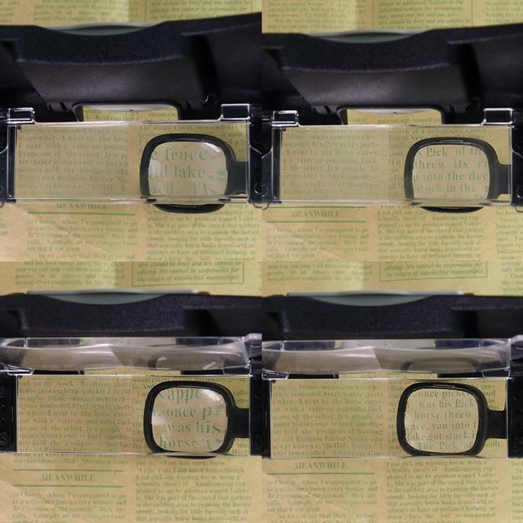 1,5x 6x 8x Beleuchtete Stirnbandlupe Wiederaufladbare Dritte Hand Helm Lupe Lupa F Lesen von Büchern Schweißen Reparatur