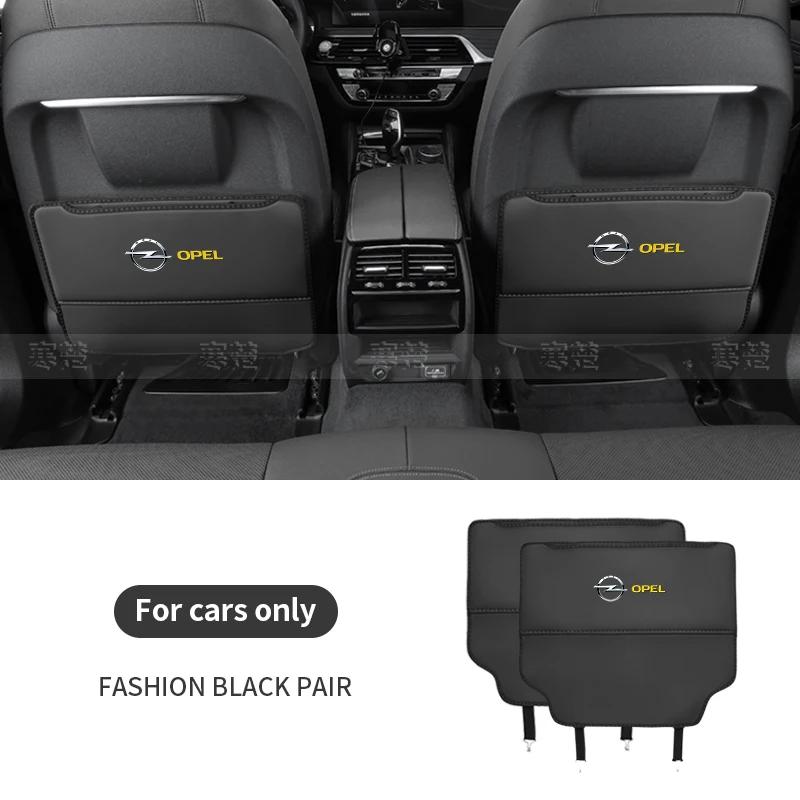Car Seat Back Protection Anti-Kick Pad Rear Seat Storage Bag For Opel OPCline ASTRA CORSA INSIGNIA MOKKA VECTRA ZAFIRA GTC Tigra