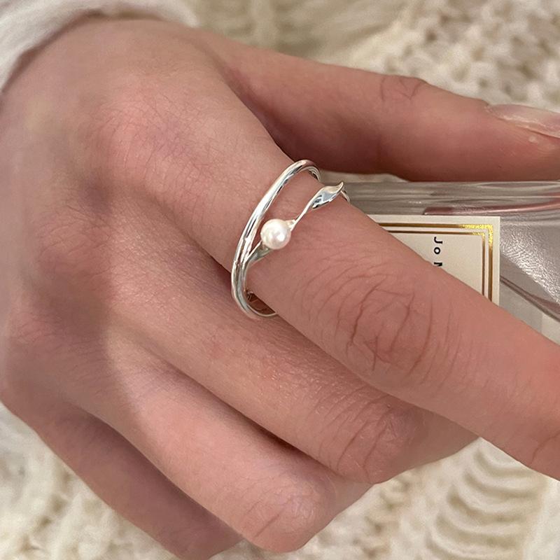 2023 Spring Chic Collection Copper Ring With Adjustable Design And Freshwater Pearl