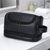Waterproof Cosmetic Storage Bag PU Leather Makeup Bag Durable Men Toiletry Bag Women