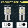 2/4 PCS P21W 1156 BA15S 1157 BAY15D LED Bulbs For Car Trun Signal Parking Brake Lights 12V 24V 3030-24SMD 6500K White Red Amber