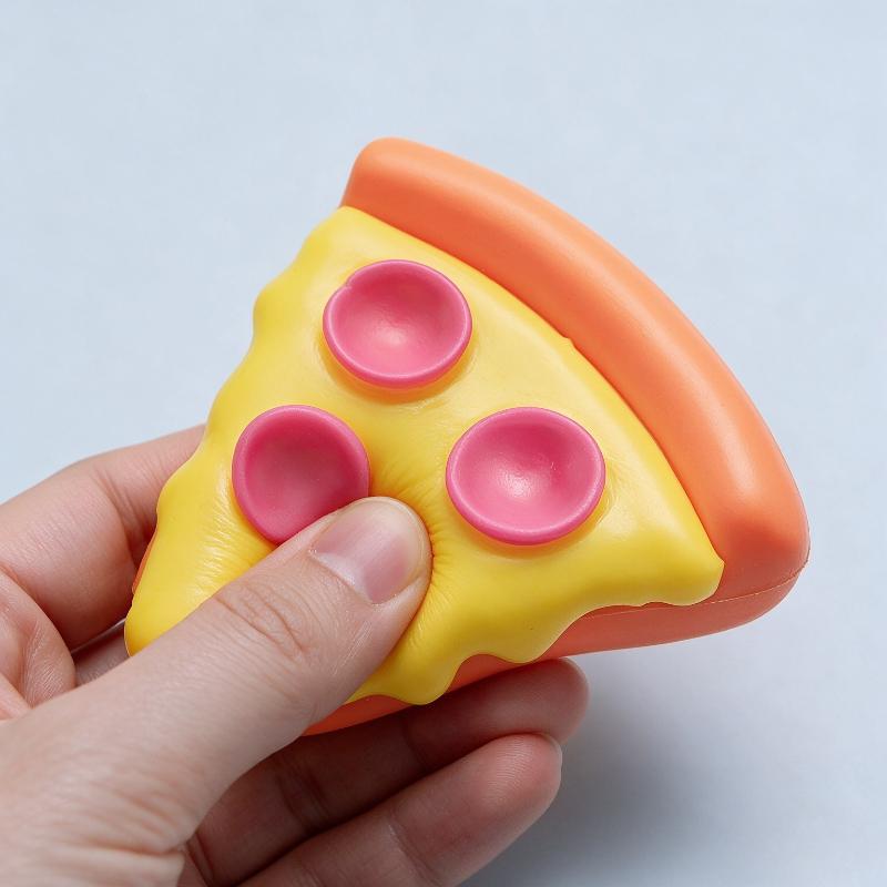 Nee Doh Squeezza Cheesy Pizza Squeeze Toy Soft Textured Fidget Toy Stress Relief Anxiety Relief Toy For Adults Relaxation