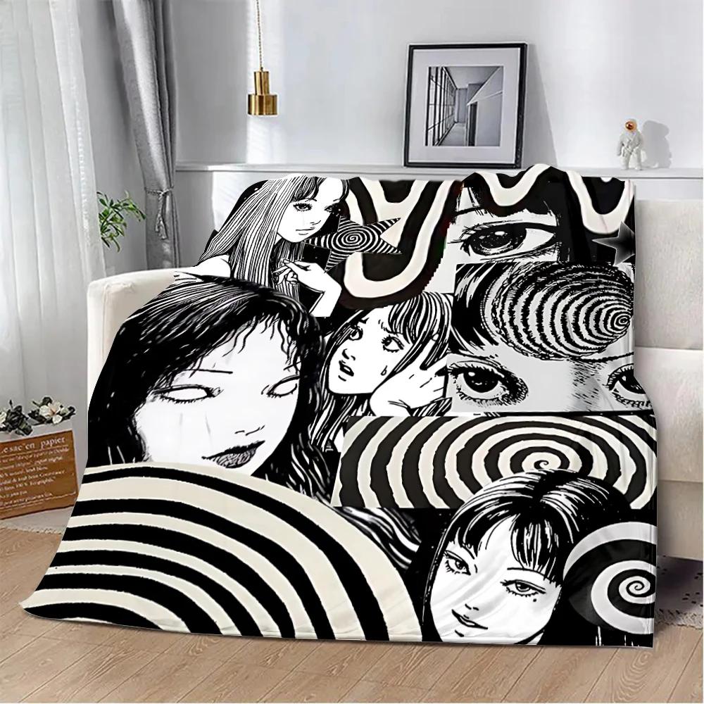 Thriller Manga Junji Ito Tomie Printed Blanket Picnic Blankets Warm Blanket Soft and Comfortable Home Travel Birthday Gift