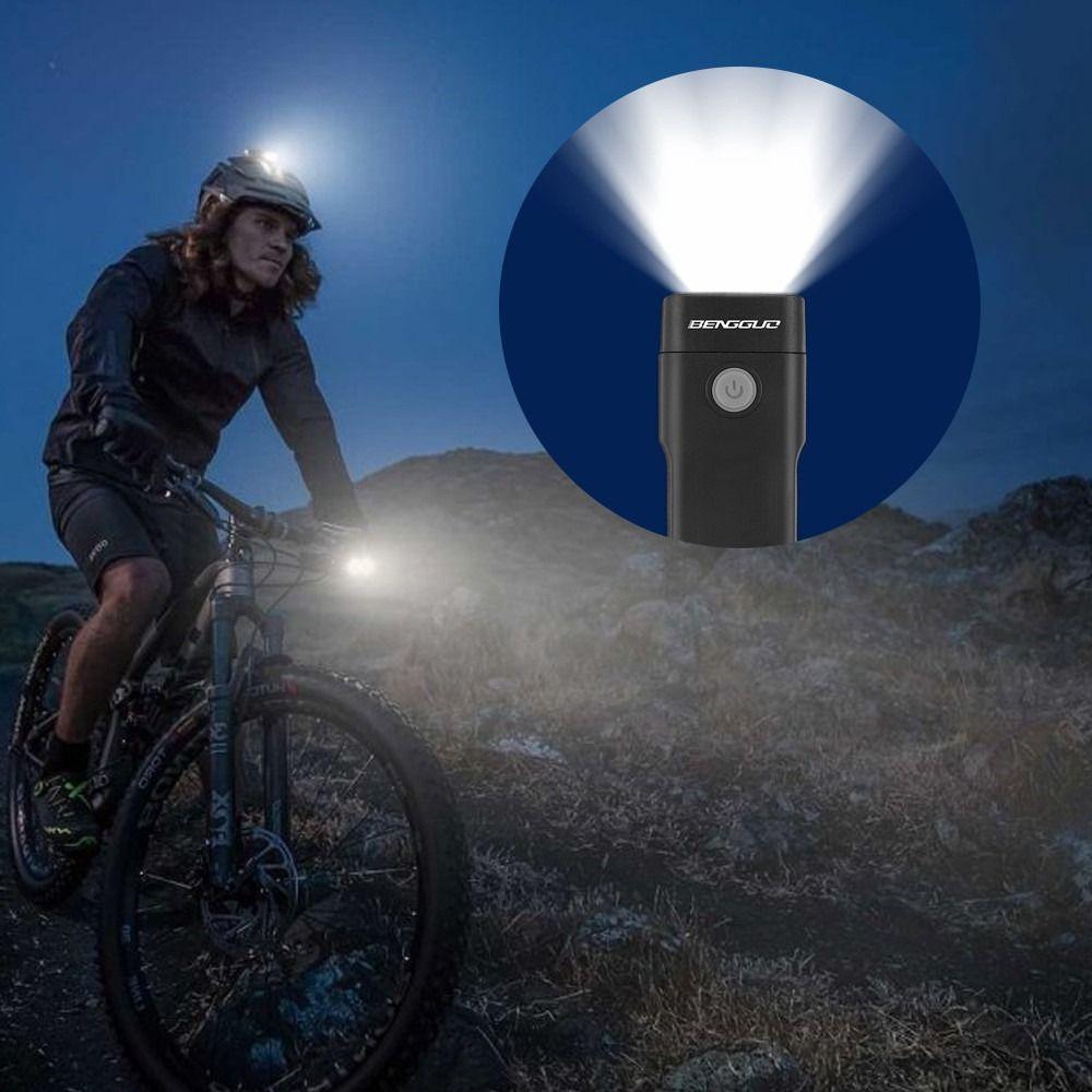 LED Bicycle Lamp USB Flashlight Portable Bike Headlight  for Outdoor Riding