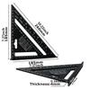 7'' Triangle Angle Protractor Aluminum Alloy Measuring Ruler Miter For Framing Building Carpenter Measuring Tools