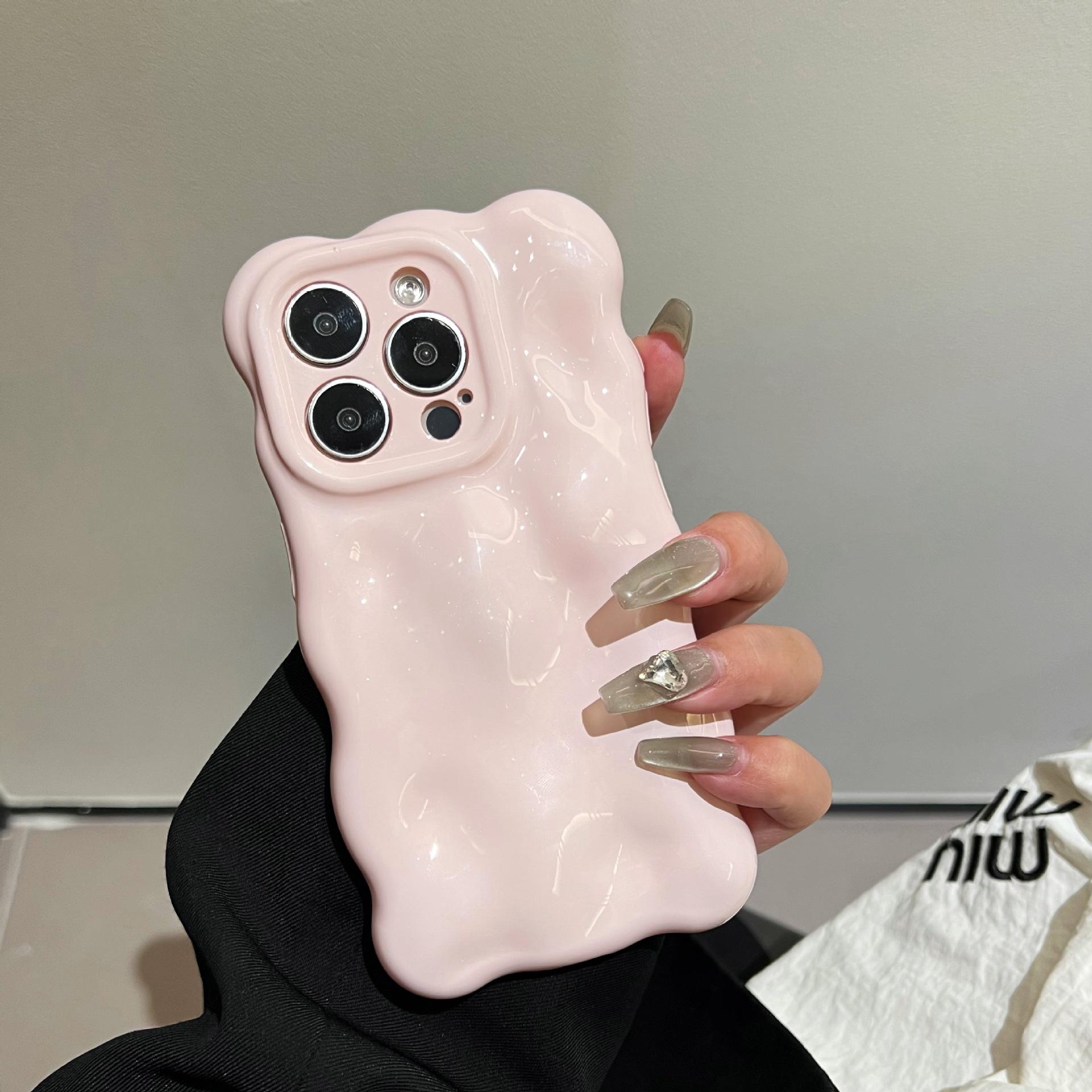

Fairy Minimalist Pink Silicone Case for iPhone 14 Pro Max/13/14 15 Plus