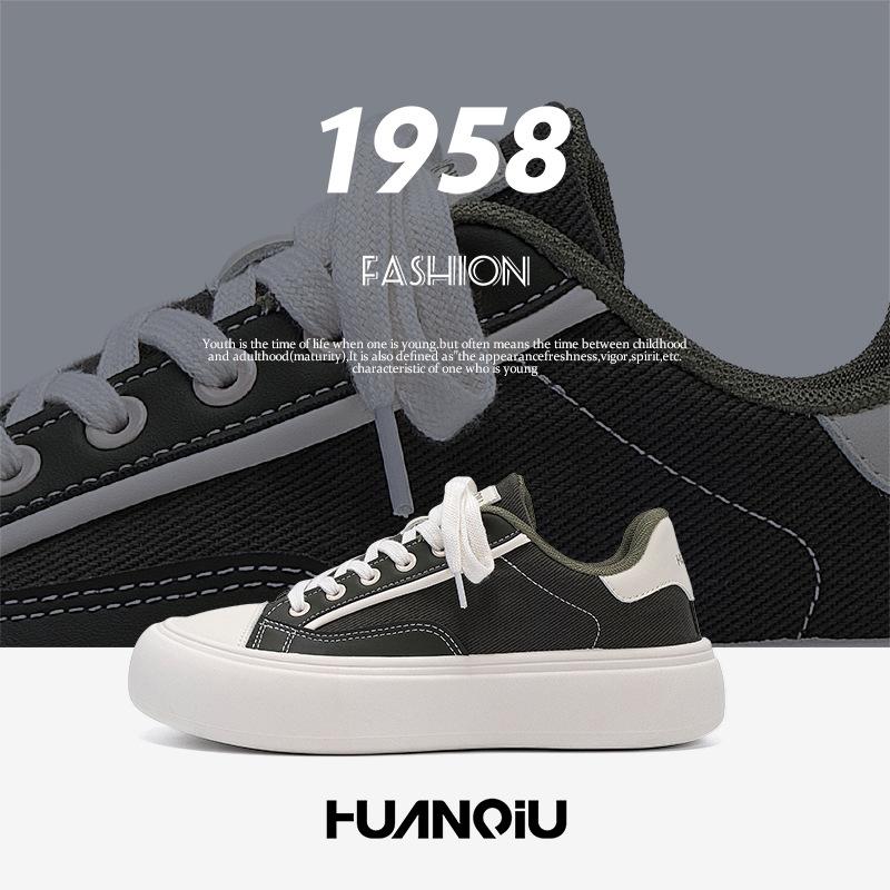 Global Platform Casual Board Shoes Men's ZHQ68370N Summer Trend Men's Shoes Versatile Low-top Men's Canvas Shoes
