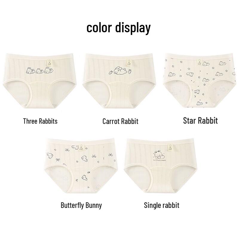 FitonTon Damen 5er-Pack Baumwolle Antibakterielle Slips