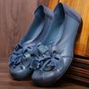 CXMMATW Vintage Handmade Folk Style Women Casual Shallow Shoes Lady Soft Bottom Flats for Mother Fashion Loafers