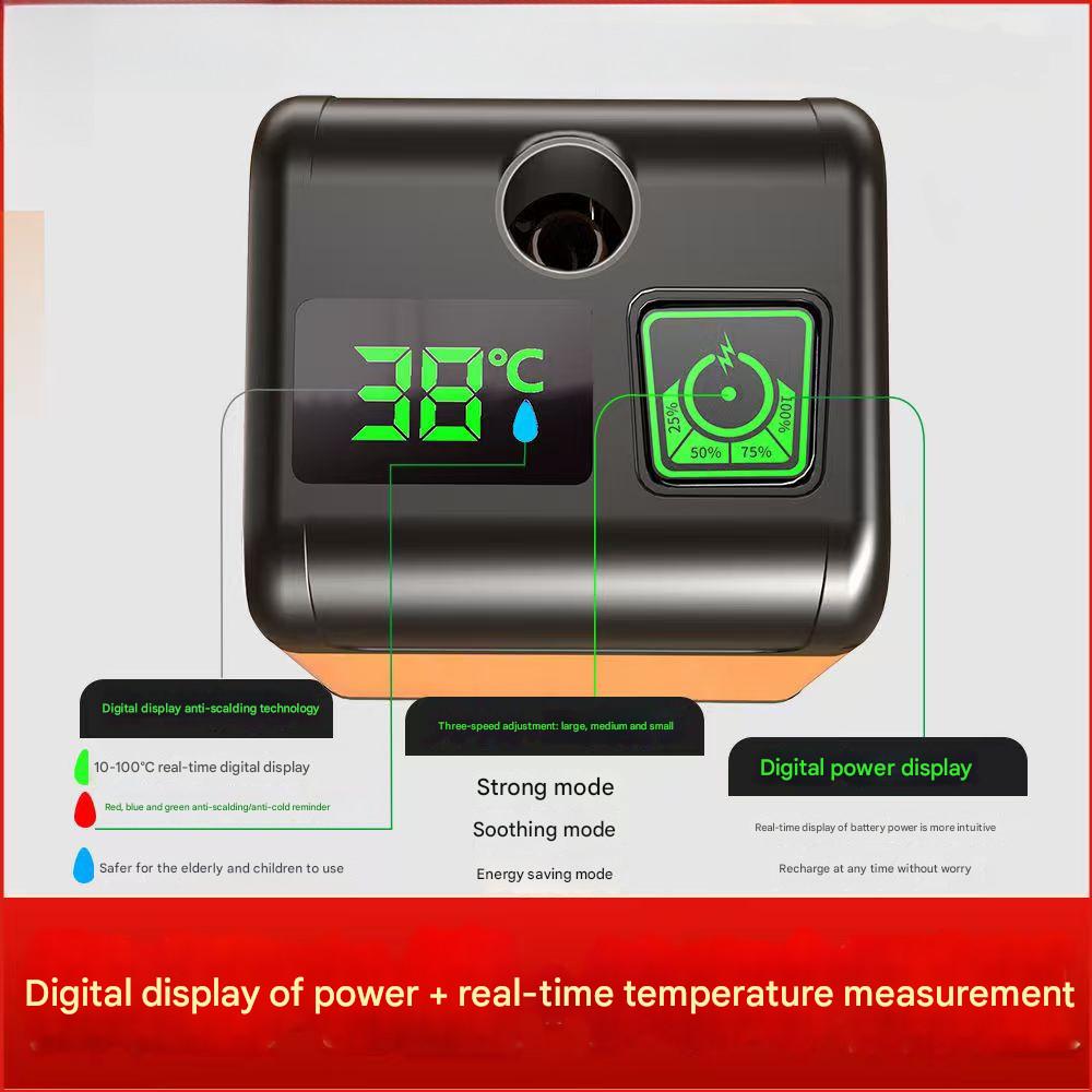 3 Water Output Mode IPX7 Waterproof Shower Equipment USB Rechargeable Outdoor Camping Portable Electric Shower Pump