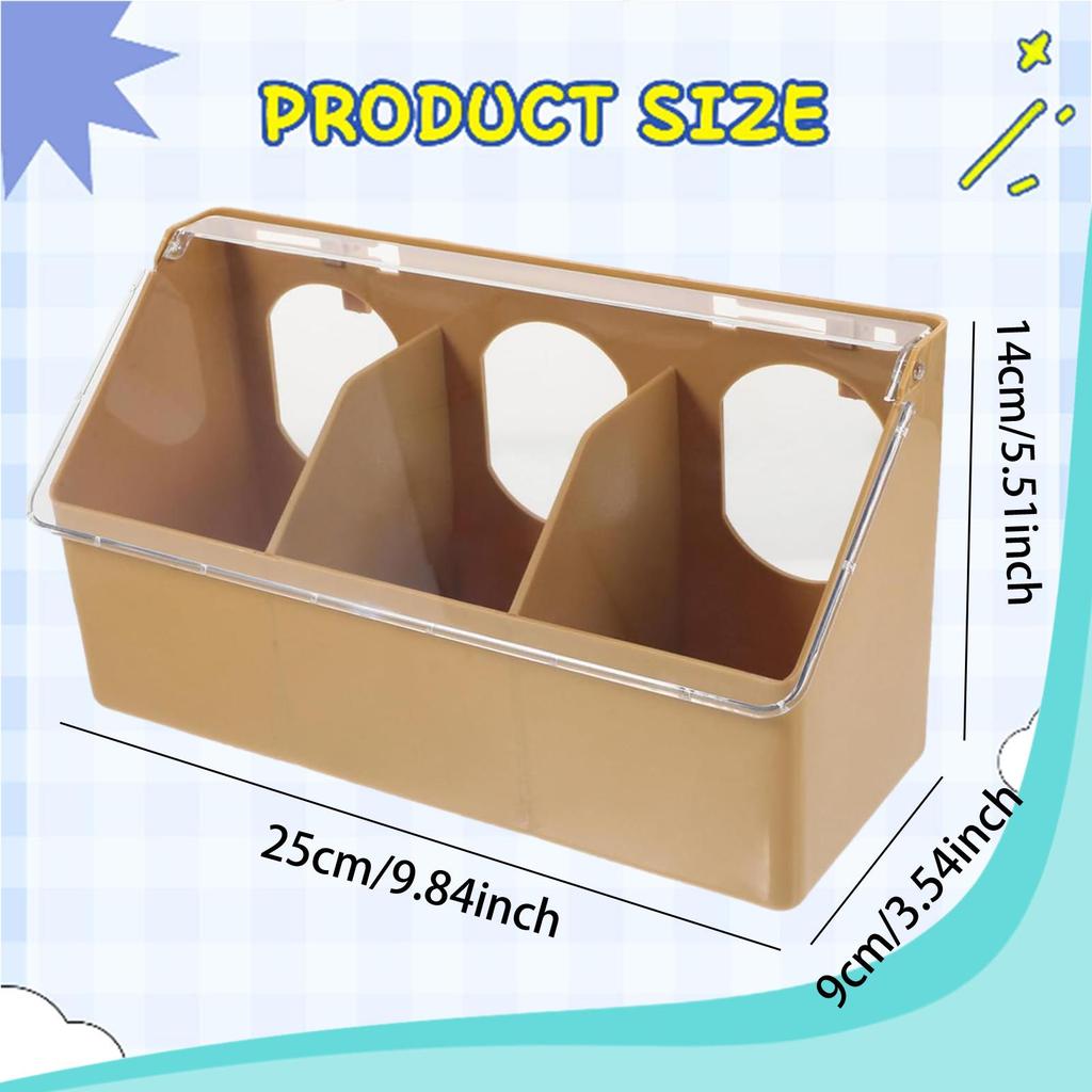 Pigeon Feeder Bird Food Feeding Hanging Box for Parrot Duck Poultry Cockatiel Budgie Bird Food Dispenser Supplies