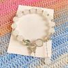 Butterfly Charm Trendy Bracelet Refreshing Moonstone Alloy 2024 Summer Womens Accessory