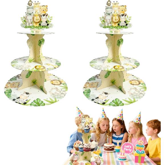 3 Tier Butterfly Cupcake Stand,Suitable for Butterfly Themes – Easy to Assemble& Reble(1Butterfly)
