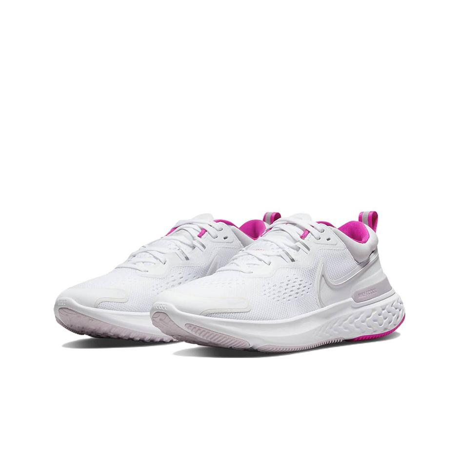 Nike React Miler 2 Dämpfungsschaum Stoff Stoßdämpfung Rutschfest Abriebfest Leicht Low-Top Marathon Laufschuhe Damen Sneaker CW7136-102