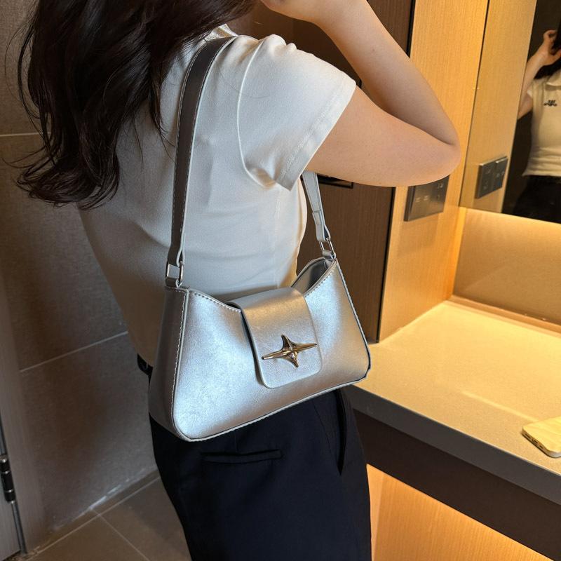 Fashion Simple Casual Women Daily Underarm Single Shoulder Baguette Bag