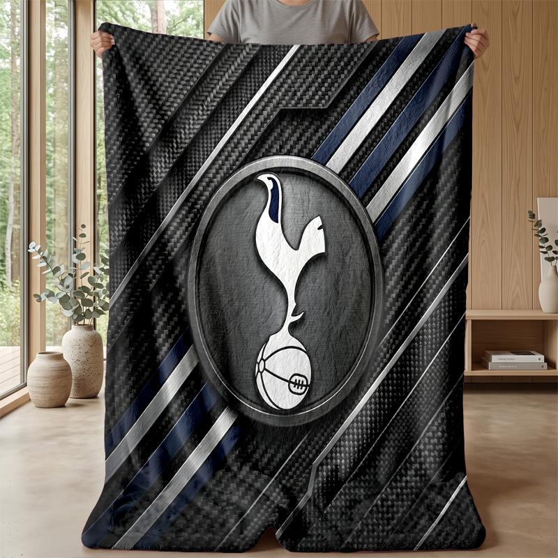 Tottenham Hotspur Theme Blanket Soft Flannel Blanket Plush Throw Blanket Cozy Sofa Bed Blanket for Home Decor