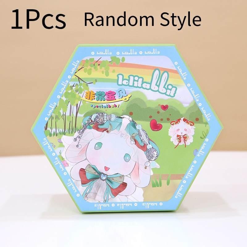 Cute Lolita Bunny Plush Toy Pendant Stuffed Animal Doll Blind Box Girls Gift Decor