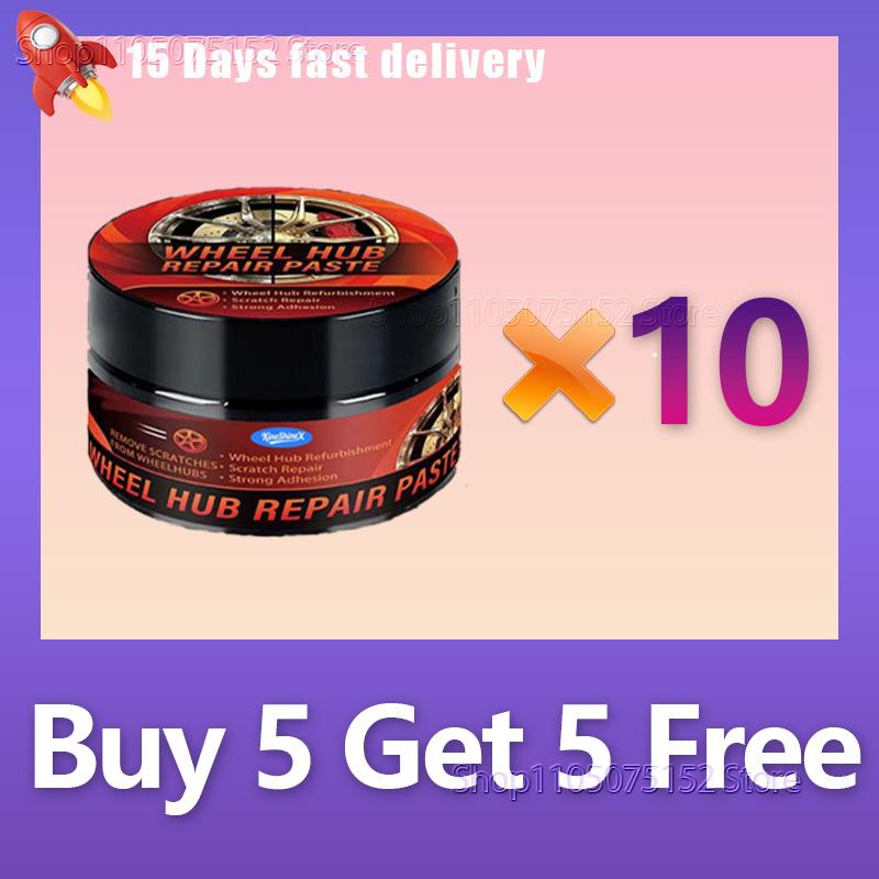 Car wheel rim scratch refurbishment paste, tire rim scratch paint repair paste - black and white silver aluminum alloy rim elect