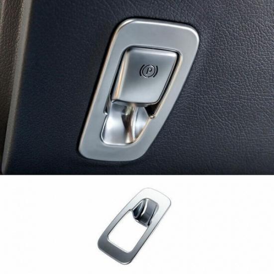 ABS Silver Brake Handle Handbrake Cover Trim Fit For Benz C-Class W205 2015-