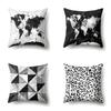 Polyester Pillow Case Automobile Decoration Home Printed Pillow Case Waist Cushion Cover Car Cushion Head Cushion Cover