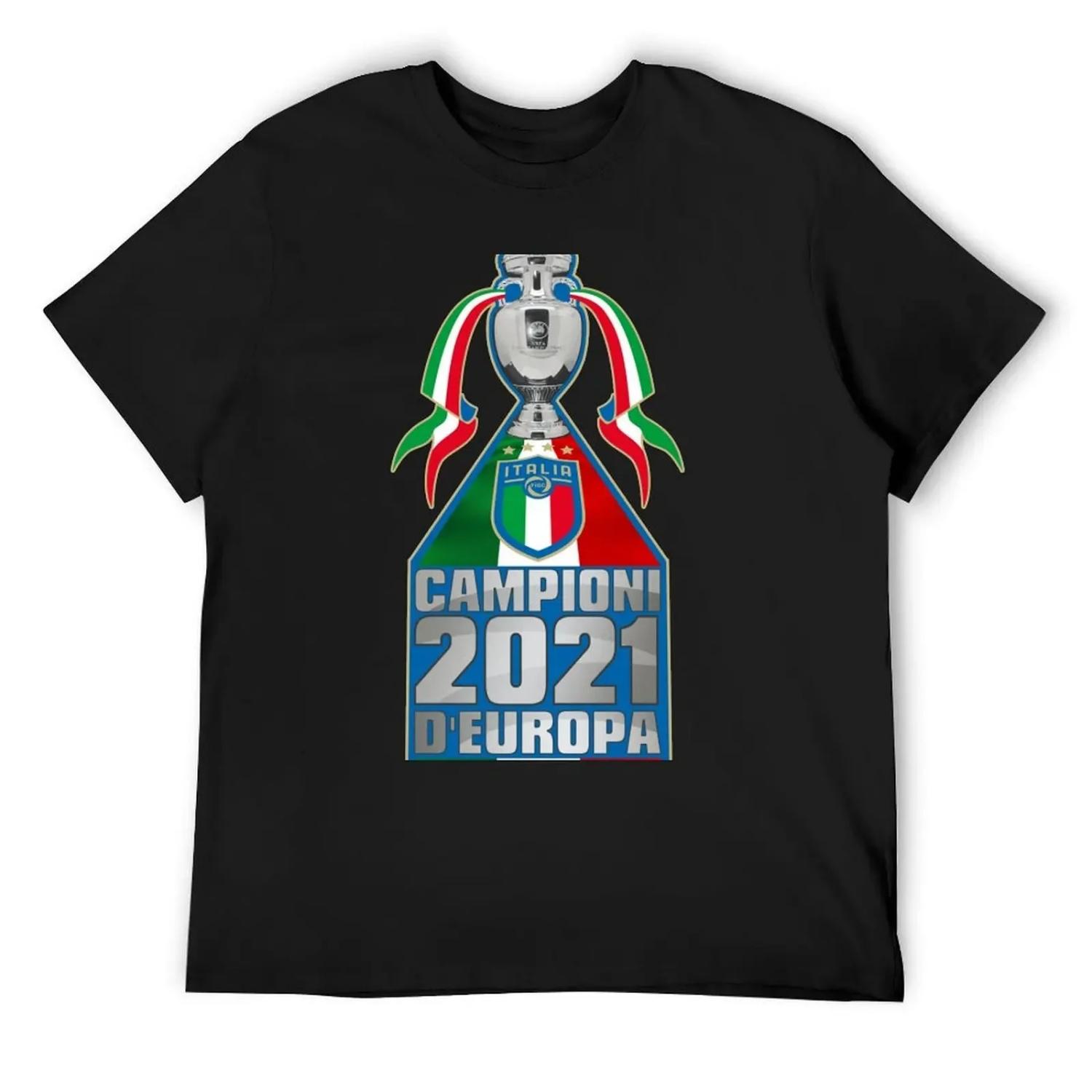 

Campioni D Europa 2021 T-Shirt Short sleeve tee fashion shirts essential t shirt Clothing heavyweight t shirts for men XXXXXL чорний