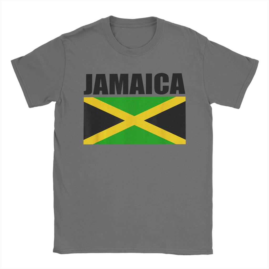 Jamaican Flag Love Jamaica T Shirt Unisex Y2K Casual Cotton TShirts Summer O Neck Hipster Tee Shirt Printed Oversized Clothes