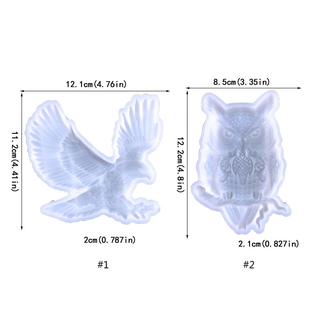 Eagle Resin Molds Silicone Wall-Decor Mold Owl Animal Casting Epoxy Resin Mold
