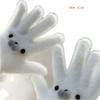 Niedlicher Babyrobben-Schal Schneemann Plüschhandschuhe Winter Warm Kälteabweisende Handschuhe Fünffinger-Mode Trendige Handschuhe Mädchenhafte Weihnachtsgeschenke