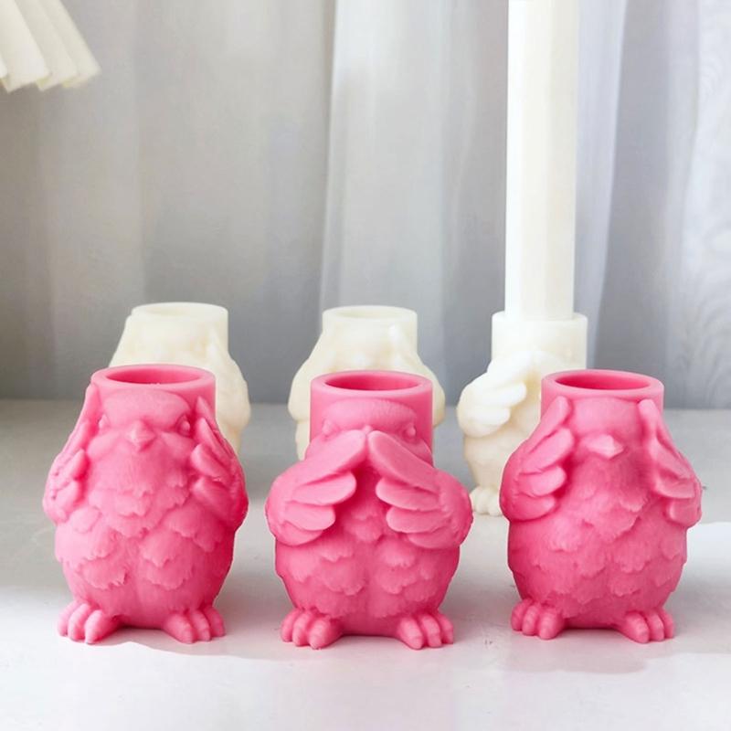 Round Silicone Candlestick Mold Portable Accessory for Making Unique Home Decoration for Column Candle and Tealights