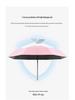 Compact Five-Fold Umbrella: Portable Pocket Sun Capsule with Black Glue Sunscreen, Ultra-Light for Sun and Rain.