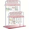 Detachable Dangle Earrings Display Racks Clothes Hanger Ear Studs Stand  Desktop Display
