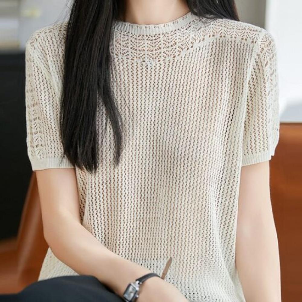 Navava Women Cool Daily Punching ShorT Sleeve KniT T shirT Nk3673