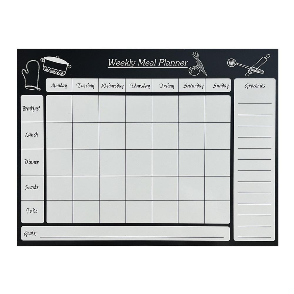 Magnetic Fridge Calendar Sticker Erasable Menu Board Whiteboard Fridge Sticker  Mother