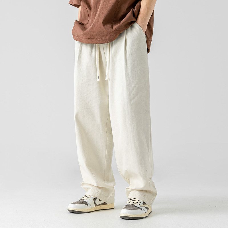 Cargo Casual Pants Men's Pants 2025 New Fashion Brand Straight Loose Japan Fashion Ruan Shuai White Spring and Autumn Thin Trousers