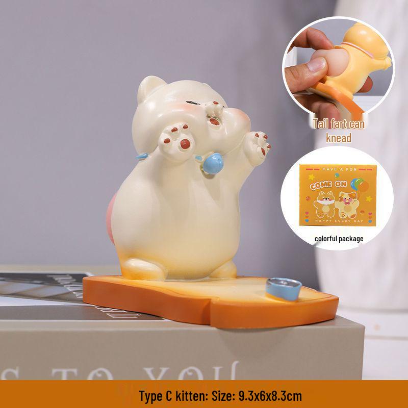 Cartoon Niedlicher Handy- & Tablet-Ständer: Kreatives Desktop-Ornament & Binge-Watching-Geschenk