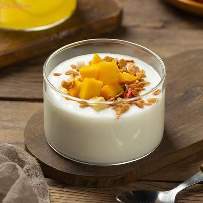 Heat Resistant Dessert Cup New Easy To Clean Round Ice Cream Bowl Transparent Glass Cup